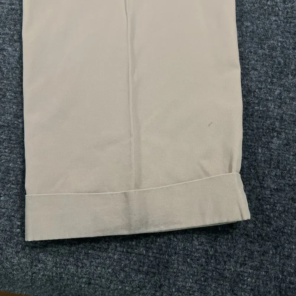 Vintage Polo Ralph Lauren Hammond Double Pleated Pants Twill Cotton Men 34x32